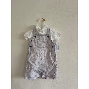 Brand New NWT Carters Sailor Overalls Two Piece Set Size 12 Months
